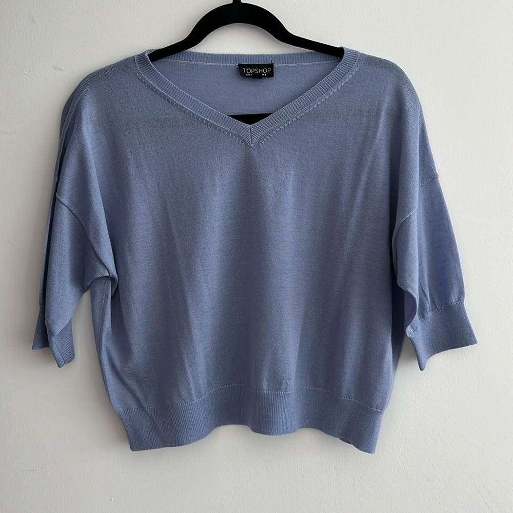 Top shop crop light sweater